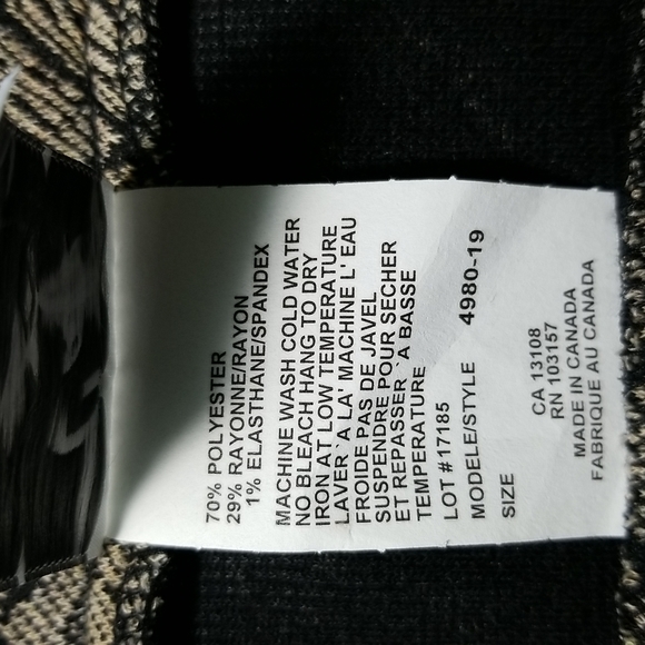 Vintage Cafe Au Lait Women's Top and Skirt Set Y2K Canada Made - Picture 6 of 6